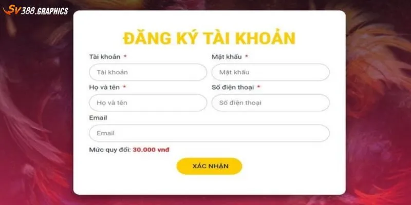 Điền đầy đủ thông tin 